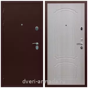 Входные двери Эконом, Дверь входная стальная Армада Люкс Антик медь / МДФ 6 мм ФЛ-140 Дуб беленый в офисное помещение с порошковым покрытием