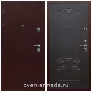 Входные двери Роял Вуд, Дверь входная элитная Армада Люкс Антик медь / МДФ 6 мм ФЛ-140 Венге утепленная парадная