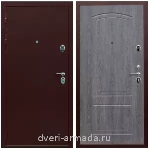 Входные двери Экстра, Дверь входная Армада Люкс Антик медь / МДФ 6 мм ФЛ-138 Дуб Филадельфия графит с шумоизоляцией с МДФ панелями
