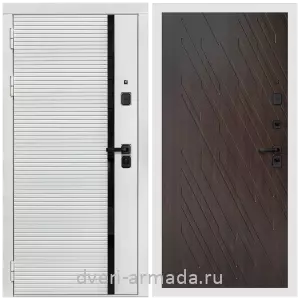 Входные двери 960х2050, Дверь входная Армада Каскад WHITE МДФ 10 мм / МДФ 16 мм ФЛ-86 Венге структурный