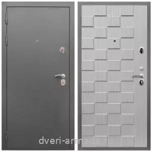 Входные двери Экстра, Дверь входная Армада Оптима Антик серебро / МДФ 16 мм ОЛ-39 Лиственница беж