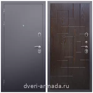 Входные двери Престиж, Дверь входная Армада Люкс Антик серебро / МДФ 16 мм ФЛ-57 Дуб шоколад