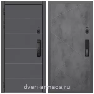 Элитные для коттеджей, Дверь входная Армада Роуд МДФ 10 мм Kaadas K9 / МДФ 10 мм ФЛ-291 Бетон темный