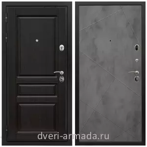 Входные двери Экстра, Дверь входная Армада Премиум-Н МДФ 16 мм ФЛ-243 Венге / МДФ 10 мм ФЛ-291 Бетон темный