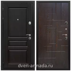 Входные двери Экстра, Дверь входная Армада Премиум-Н МДФ 16 мм ФЛ-243 Венге / МДФ 16 мм ФЛ-57 Дуб шоколад