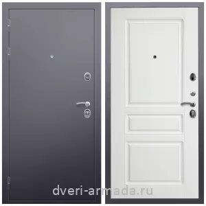 Входные двери Экстра, Дверь входная Армада Люкс Антик серебро / МДФ 16 мм ФЛ-243 Белый матовый