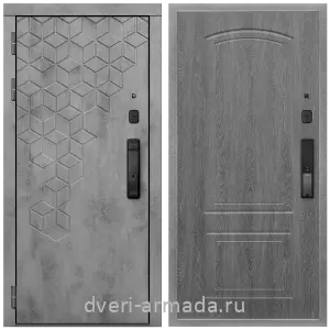Входные двери Люкс, Дверь входная Армада Квадро МДФ 16 мм Kaadas K9 / МДФ 6 мм ФЛ-138 Дуб Филадельфия графит