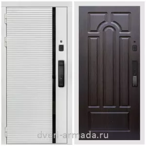 Входные двери 960х2050, Умная входная смарт-дверь Армада Каскад WHITE Kaadas K9 / МДФ 16 мм ФЛ-58 Венге