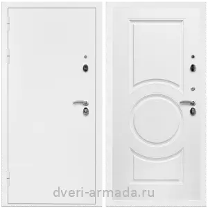 Входные двери Экстра, Дверь входная Армада Оптима Белая шагрень / МДФ 16 мм МС-100 Белый матовый