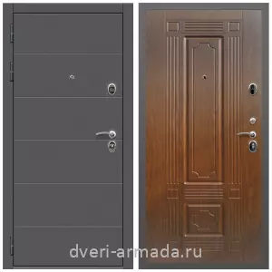 Элитные для коттеджей, Дверь входная Армада Роуд МДФ 10 мм / ФЛ-2 Мореная береза