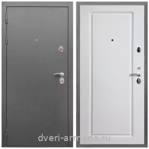 Входные двери Эконом, Дверь входная Армада Оптима Антик серебро / МДФ 16 мм ФЛ-119 Белый матовый