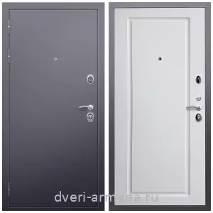 Входные двери Экстра, Дверь входная Армада Люкс Антик серебро / МДФ 16 мм ФЛ-119 Белый матовый