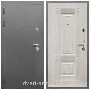 Входные двери Эконом, Дверь входная Армада Оптима Антик серебро / МДФ 6 мм ФЛ-2 Дуб белёный