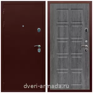 Входные двери Роял Вуд, Дверь входная теплая Армада Люкс Антик медь / МДФ 10 мм ФЛ-38 Дуб филадельфия графит с порошковым напылением