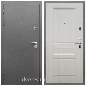 Входные двери Эконом, Дверь входная Армада Оптима Антик серебро / МДФ 6 мм ФЛ-243 Лиственница беж